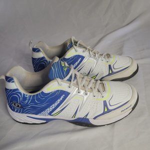 Acacia Pickle ball Court White/Blue Lace Up Sneakers (Size 11)